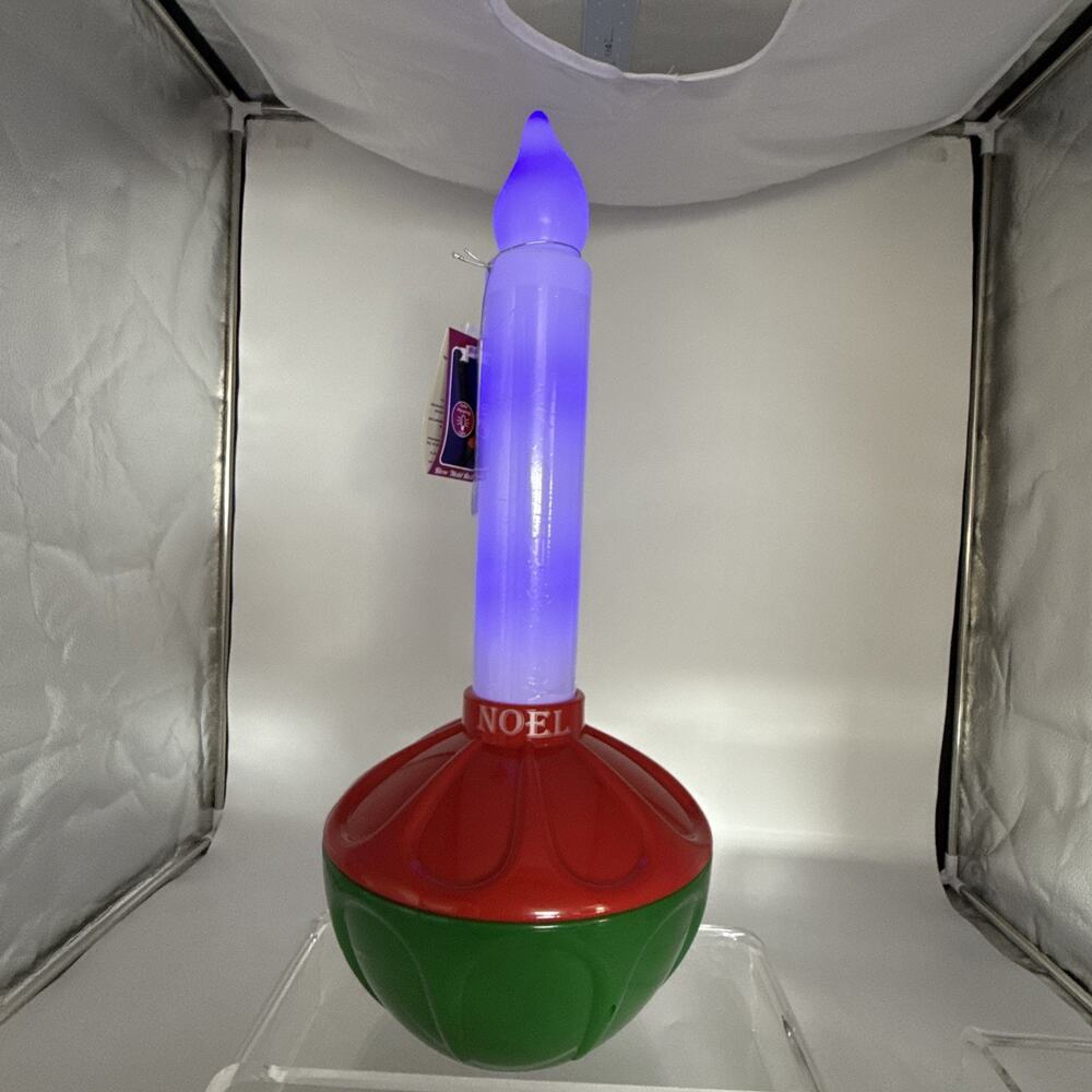 NEW 24" LED MR. XMAS Bubble Light Plastic XMAS Candle Blow Mold Holiday Decor